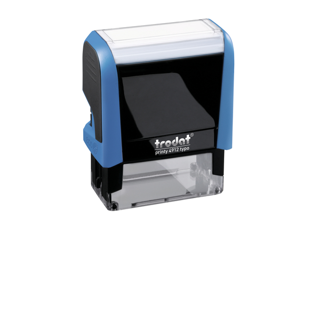 Tekststempel Trodat Printy 4912 Typomatic letterset en pincet blauw afbeelding