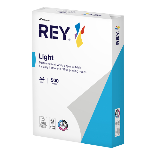 Rey Kopieerpapier Rey Office Light A4 75gr wit 500 vel