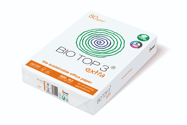 Kopieerpapier BioTop 3 A3 80gr naturel 500 vel afbeelding