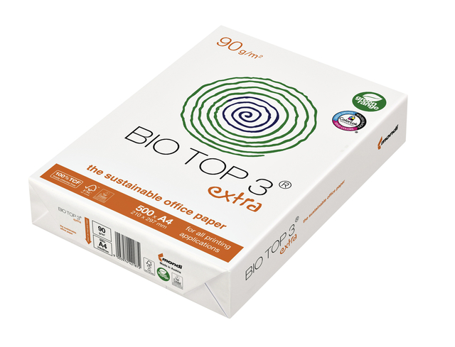 Kopieerpapier BioTop 3 A4 90gr naturel 500 vel afbeelding