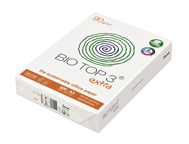 Kopieerpapier BioTop 3 A3 90gr naturel 500 vel afbeelding