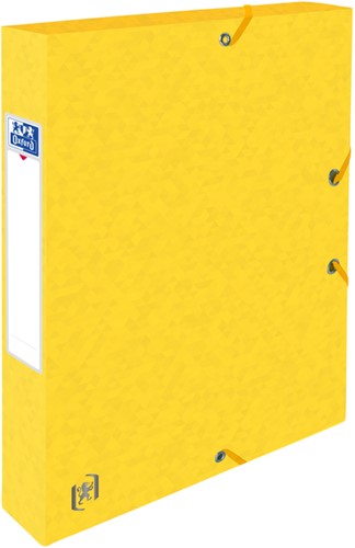 Elastobox Oxford Top File+ A4 40mm geel
