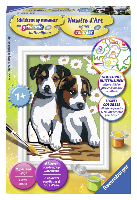 Ravensburger Schilderen op nummer Schattige puppies