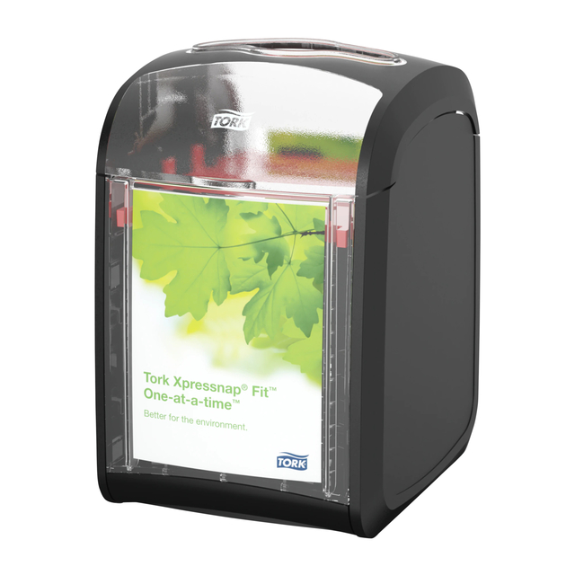 Servetdispenser Tork N14 Xpressnap Fit Signature line zwart 272900 afbeelding