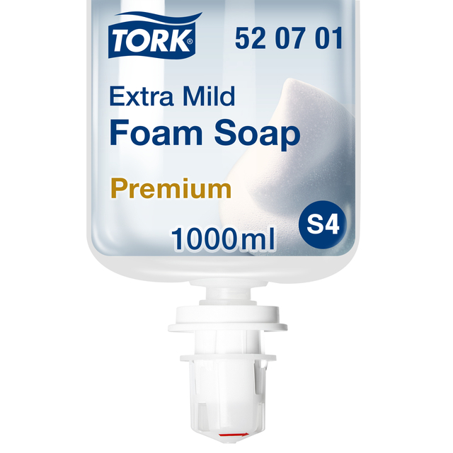 Handzeep Tork S4 foam extra mild allergievriendelijk 1000ml 520701 afbeelding