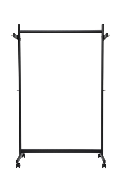 Garderoberek MAUL Samba mobiel 115X172X51cm 40kg, 10 haken zwart RAL9004 afbeelding
