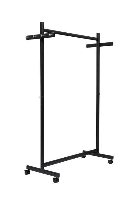 Garderoberek MAUL Samba mobiel 115X172X51cm 40kg, 10 haken zwart RAL9004 — Foto 2 van 2