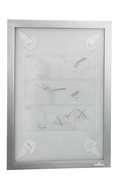 Duraframe Durable 484323 A4 zilver afbeelding