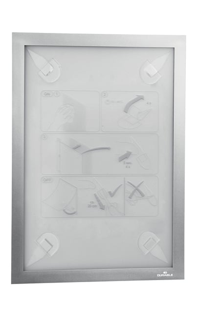 Duraframe Durable 484323 A4 zilver afbeelding