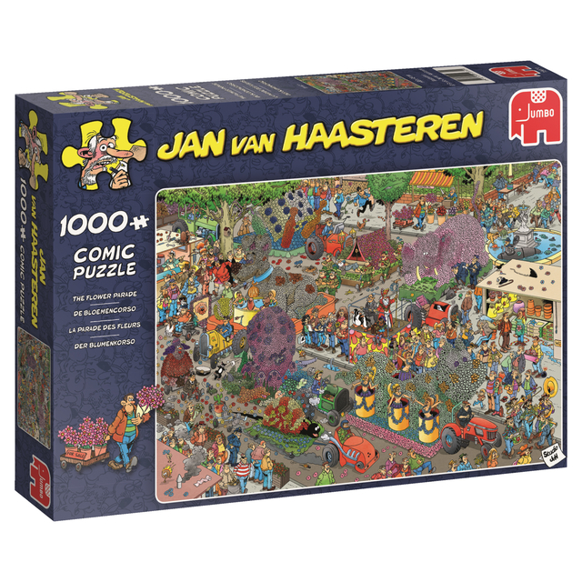 Puzzel Jan van Haasteren De Bloemencorso 1000 stukjes afbeelding