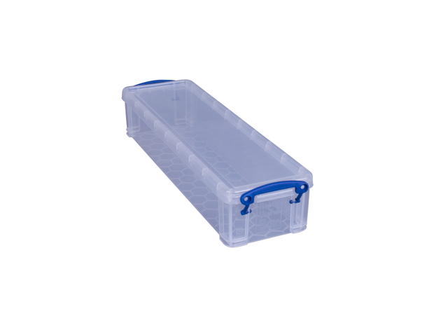 Opbergbox Really Useful 1.5 liter 355x100x70mm transparant wit afbeelding