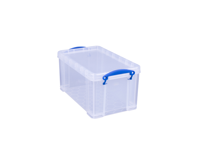 Opbergbox Really Useful 8 liter 340x200x175mm transparant wit afbeelding