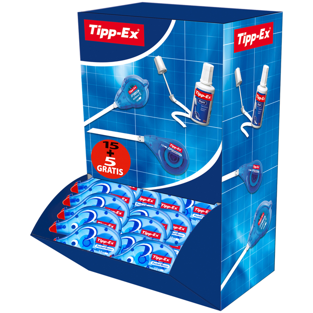 Correctieroller Tipp-ex pocket mouse 4.2mmx10m valuepack à 15+5 gratis afbeelding