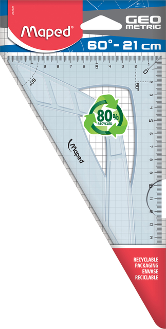 Tekendriehoek Maped Geometric 21cm 60 graden afbeelding