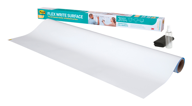 Whiteboardfolie Post-it Super Sticky Flex Write Surface 91,4x121,9cm wit afbeelding
