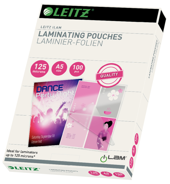 Lamineerhoes Leitz iLAM A5 2x125micron EVA 100stuks afbeelding