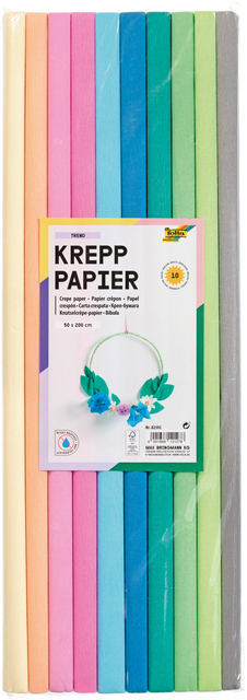 Crêpepapier Folia 50x200cm Trend 10 kleuren afbeelding