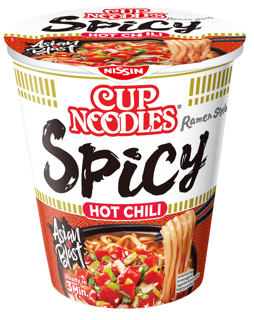 Noodles Nissin hot chili spicy cup afbeelding
