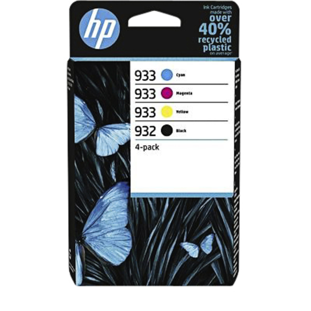 Inktcartridge HP 6ZC71AE 932 933 zwart + 3 kleuren afbeelding