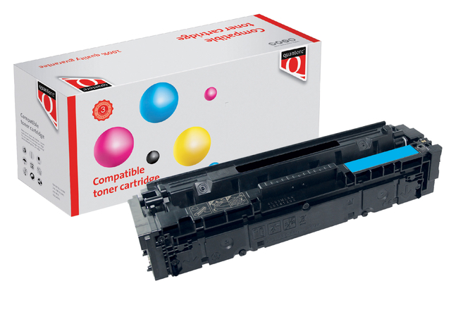 Tonercartridge Quantore alternatief tbv Canon 054H blauw afbeelding