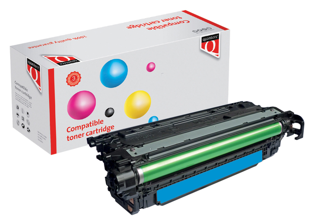 Tonercartridge Quantore alternatief tbv HP 646A CF031A blauw afbeelding