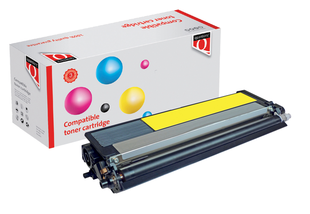 Toner Quantore alternatief tbv Brother TN-320Y Geel afbeelding