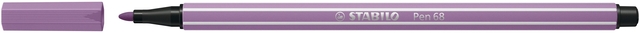 STABILO Pen 68 Brush - Premium Brush Viltstift - Grey Violet - per stuk