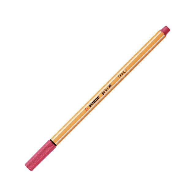 Fineliner STABILO point 88/49 fijn aardbeienrood afbeelding