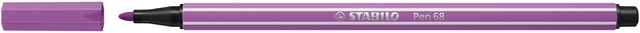 STABILO Pen 68 Brush - Premium Brush Viltstift - Plum Paars - per stuk