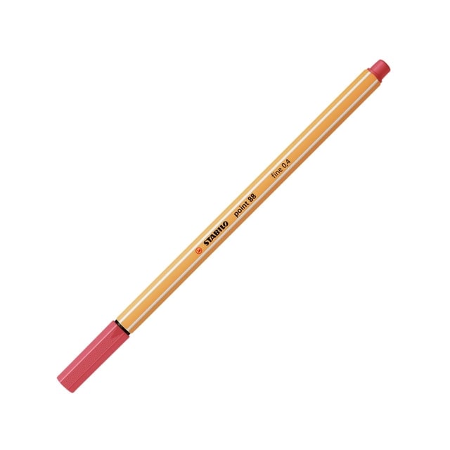 Fineliner STABILO point 88/47 fijn roestig rood afbeelding