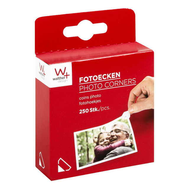 Fotohoeken walther design 10x18mm 250 stuks afbeelding