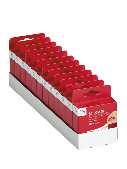 Fotohoeken walther design 10x18mm 250 stuks — Foto 2 van 2