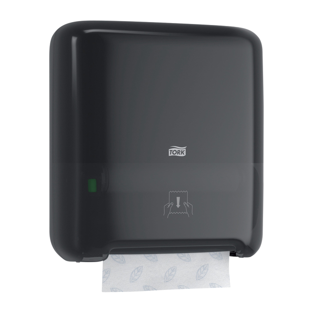Handdoekroldispenser Tork H1 Elevation Matic zwart 551008 — Foto 2 van 2