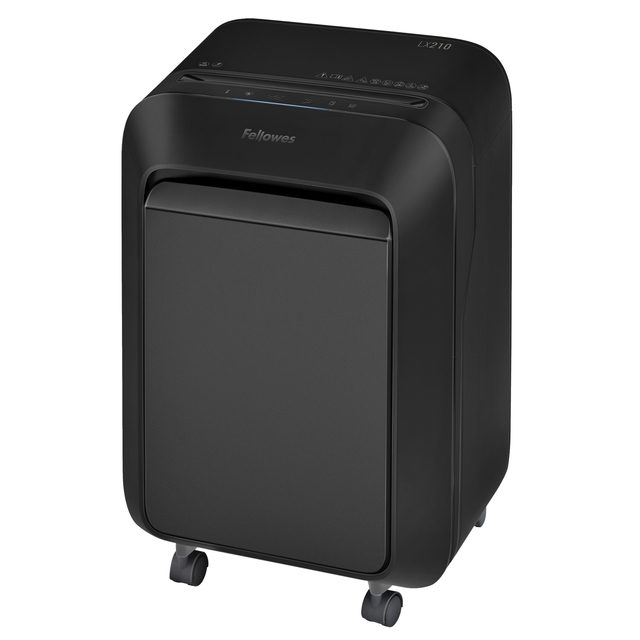 Papiervernietiger Fellowes Powershred LX210 snippers 4x12mm zwart afbeelding
