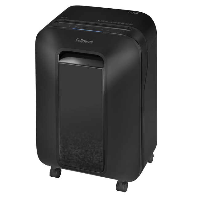 Papiervernietiger Fellowes Powershred LX200 snippers 4x12mm zwart afbeelding