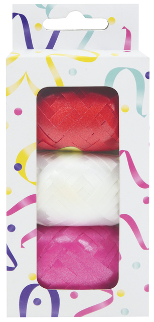 Lint 3 pak rood/wit/roze afbeelding