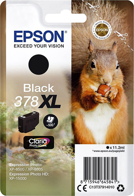 Inktcartridge Epson 378XL T3794 zwart afbeelding
