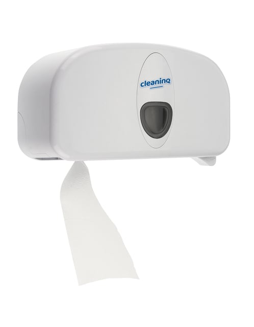 Dispenser Cleaninq Duo Toiletpapier wit afbeelding