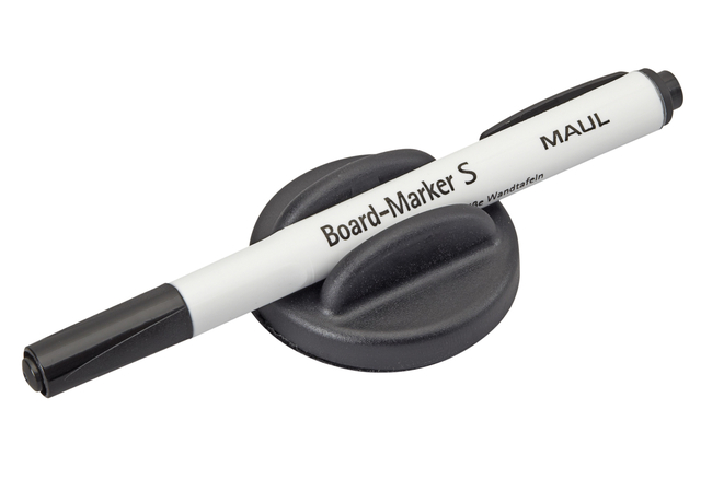 Whiteboardwisser MAUL met whitebordstift zwart magnetisch afbeelding