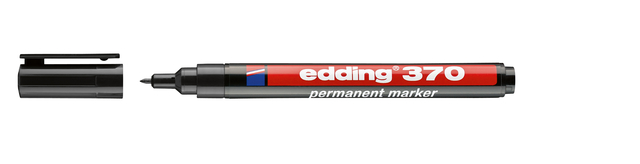 Viltstift edding 370 rond 1mm zwart afbeelding