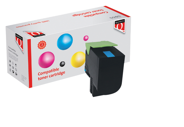 Tonercartridge Quantore alternatief tbv Lexmark 71B0H20 blauw afbeelding
