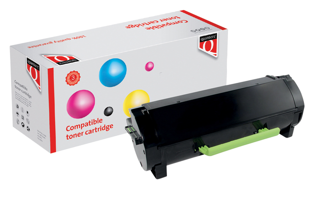 Tonercartridge Quantore alternatief tbv Lexmark 60F2000 zwart afbeelding
