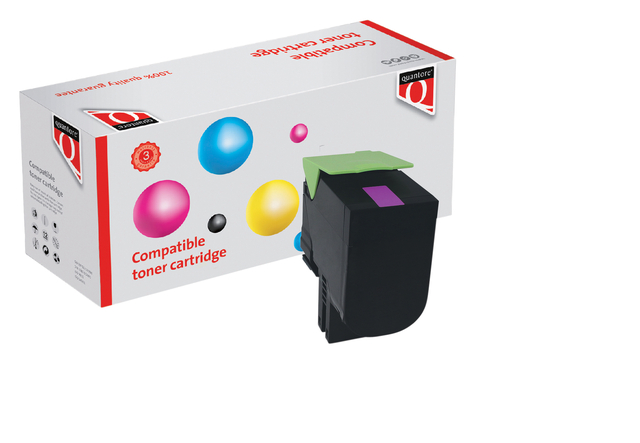 Tonercartridge Quantore alternatief tbv Lexmark 80C2HM0 rood afbeelding