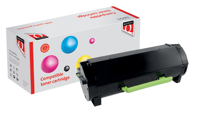 Tonercartridge Quantore alternatief tbv Lexmark 24B6186 zwart afbeelding