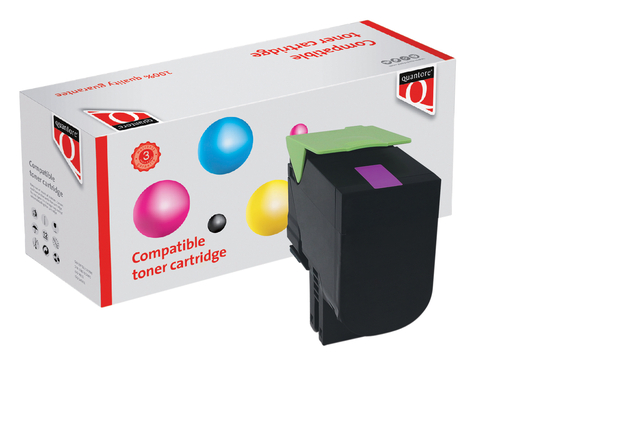 Tonercartridge Quantore alternatief tbv Lexmark 80C2XM0 rood afbeelding