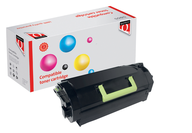 Tonercartridge Quantore alternatief tbv Lexmark 53B2H00 zwart afbeelding