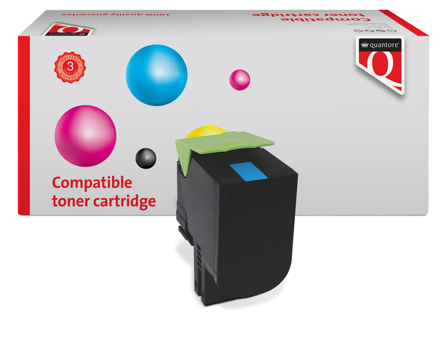 Tonercartridge Quantore alternatief tbv Lexmark 71B20C0 blauw afbeelding