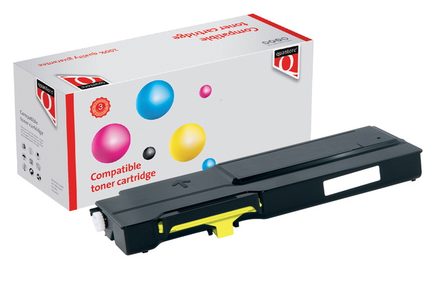 Toner Quantore alternatief tbv Dell 593-BBBR geel afbeelding