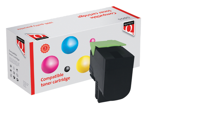 Tonercartridge Quantore alternatief tbv Lexmark 80C2SK0 zwart afbeelding