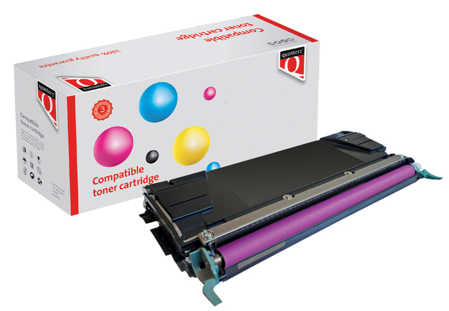 Tonercartridge Quantore alternatief tbv Lexmark C748H1MG rood afbeelding